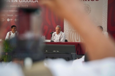 2023-01-14 Presidente AMLO - Plan de apoyo a población afectada por huracan Agatha - Oaxaca - Foto 06