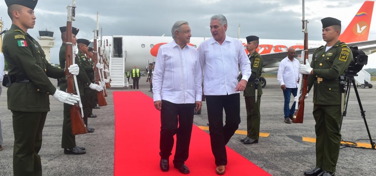 2023-02-11 Presidente AMLO - Bienvenida al presidente de la República de Cuba - Campeche - Foto 05