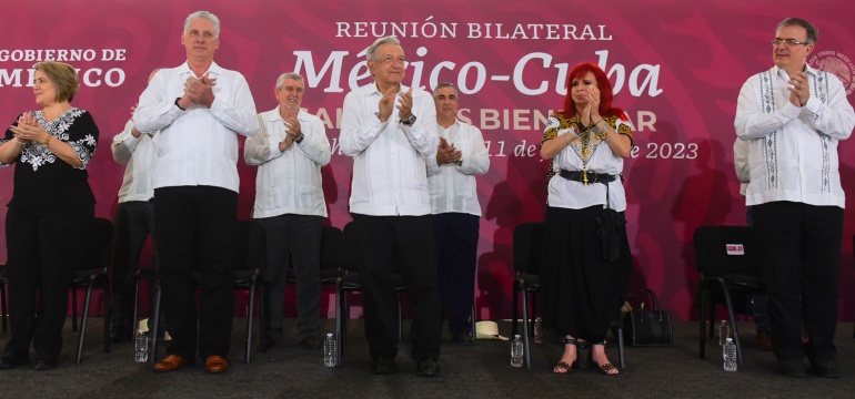 2023-02-11-Presidente-AMLO-Reunion-Bilateral-Mexico-Cuba-Salud-IMSS-Bienestar-Campeche-Foto-01