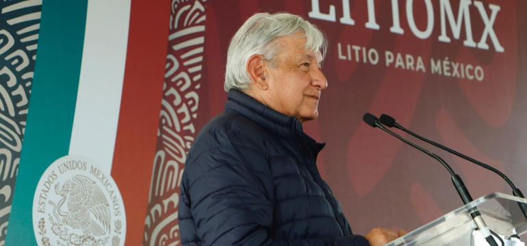 2023-02-18 Presidente AMLO - Decreto sobre nacionalizacion del litio - Sonora - Foto 06