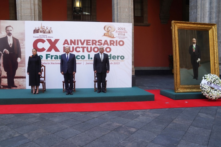 2023-02-23 Presidente AMLO - CX Aniversario Luctuoso de Francisco I Madero - Palacio Nacional - Foto 07