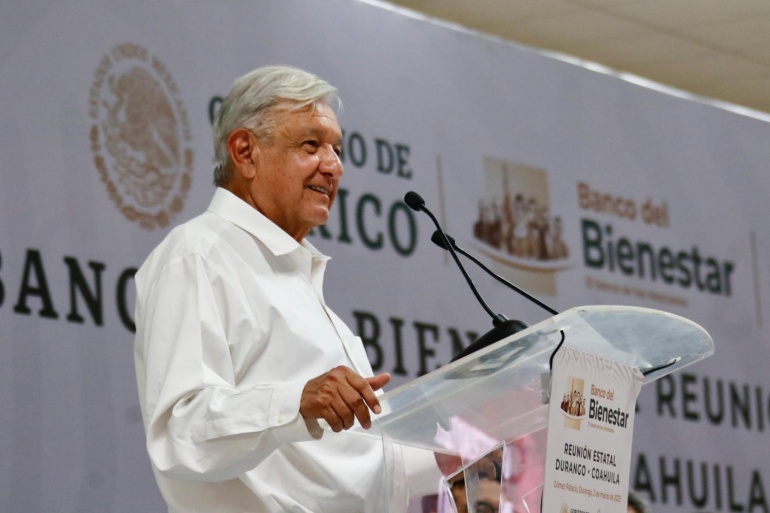 2023-03-03 Presidente AMLO - Banco del Bienestar - Durango - Coahuila - Foto 9