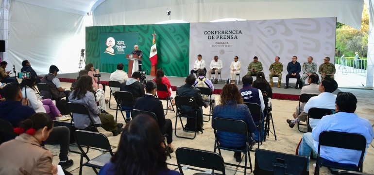 2023-03-21 Conferencia de prensa matutina - Oaxaca - Foto 03