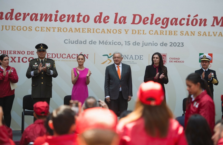 15-06-2023 Abanderamiento de la delegación mexicana de los XXIV Juegos Centroamericanos y del Caribe Foto9