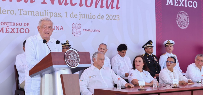 2023-06-01 Presidente AMLO - Dia de la Marina - Tamaulipas - Foto 7
