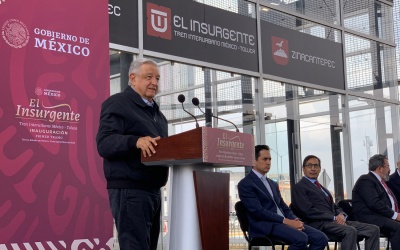 2023-09-15 Presidente AMLO - Inauguracion de El Insurgente Tren Interurbano Mexico-Toluca - Foto 08