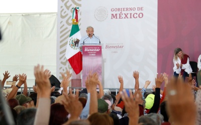 2023-10-01 Presidente AMLO - Programas para el Bienestar - Chalco - Estado de Mexico - Foto 07