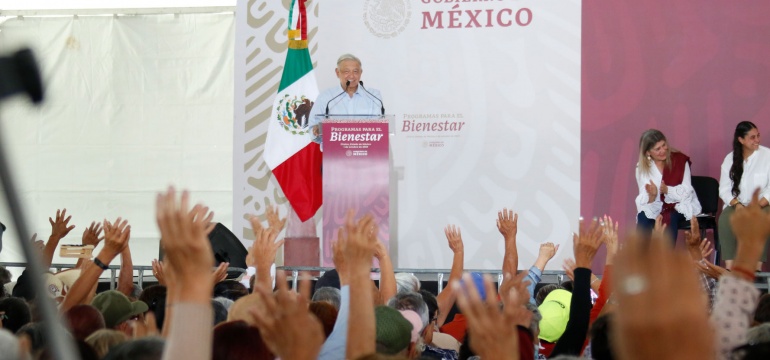 2023-10-01 Presidente AMLO - Programas para el Bienestar - Chalco - Estado de Mexico - Foto 07