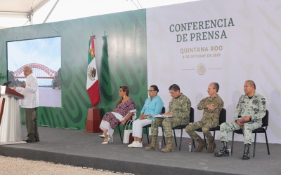 2023-10-06 Presidente AMLO - Conferencia de prensa matutina - Quintana Roo - Foto 03