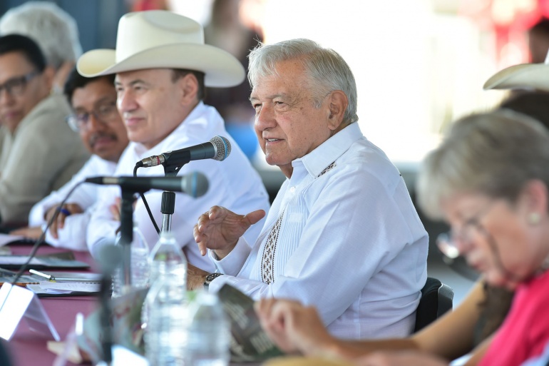 2023-11-13 Presidente AMLO - Reunion con autoridades tradicionales yaquis - Guaymas - Sonora - Foto 04
