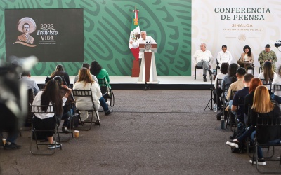 2023-11-14 Presidente AMLO - Conferencia de prensa matutina - Sinaloa - Foto 09