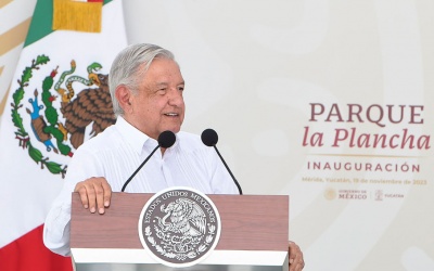 2023-11-19 Presidente AMLO - Inauguración parque La Plancha - Merida - Yucatan - Foto 020