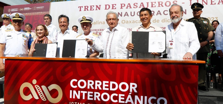 2023-12-22 Presidente AMLO - Inauguracion del Tren de Pasajeros del Istmo - Oaxaca - Foto 11
