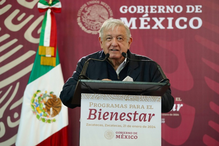 2024-01-21 Presidente AMLO - Programas para el Bienestar - Zacatecas - Foto 01