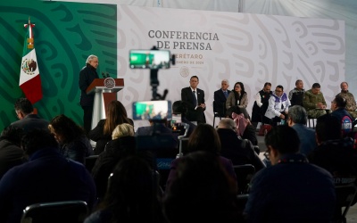 2024-01-22 Conferencia de prensa matutina - Queretaro - Foto 08