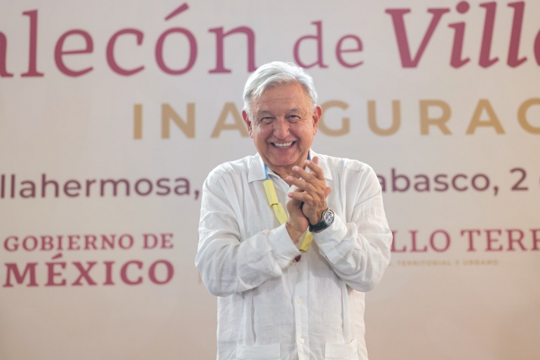 2024-02-02 Presidente AMLO - Malecon de Villahermosa - Tabasco - Foto 01
