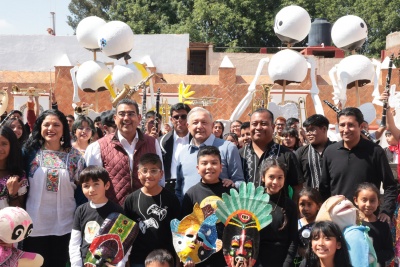 2024-02-18 Presidente AMLO - Entrega de obras del patrimonio cultural - Puebla - Foto 16