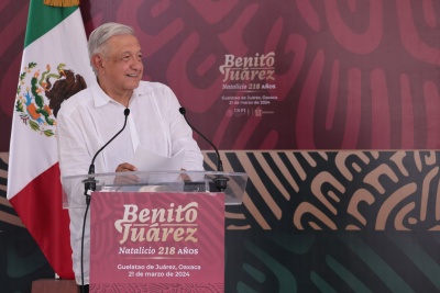 2024-03-21 Presidente AMLO - 218 Aniversario del Natalicio de Benito Juarez Garcia Foto 01