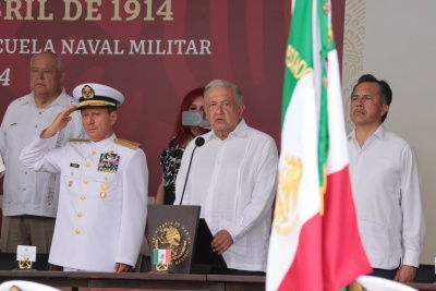 2024-04-21 Presidente AMLO - 110 Aniversario de la Defensa del Puerto de Veracruz - Foto 6