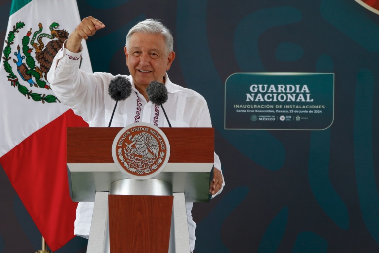 2024-06-23 Presidente AMLO - Inauguracion de instalaciones de la Guardia Nacional - Oaxaca - Foto 04
